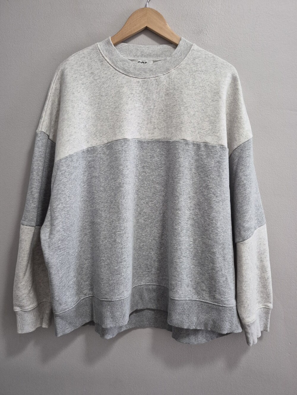 COS Oversized Baggy Chunky Striped Sweatshirt Size Large